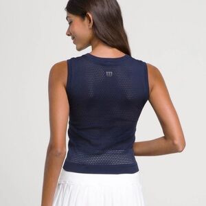 Wilson Women's Dark Blue Mesh Tank Top